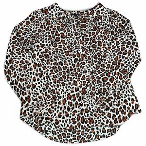 TALBOTS cheetah top